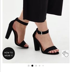 Size 11.5 WW Torrid open toe heels